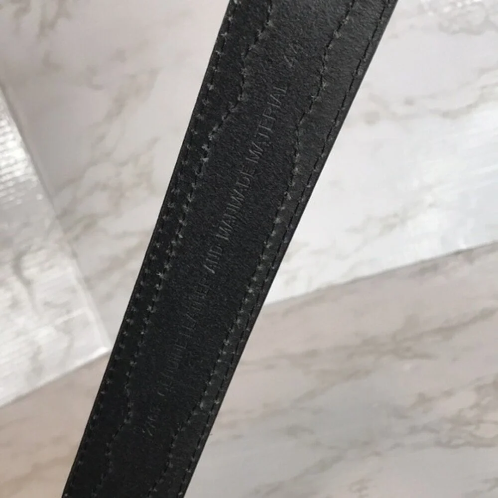 Western Southwestern Inlay Leather‎ Belt Black Size 44